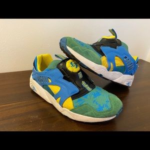 Puma Future Disc Blaze Blue Green Yellow Size 8.5